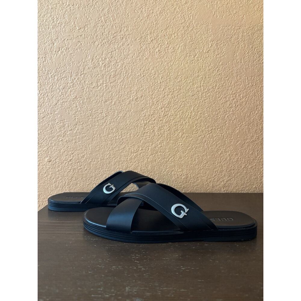 GUESS Men’s Sandals Slides Slip On Shoes Size 13 Black New